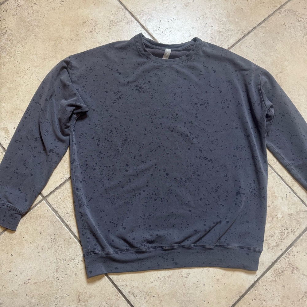 Athleta Speckled Gray Crewneck Sweater